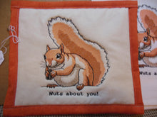 Load image into Gallery viewer, Nuts About You Squirrel Towel & Potholder Set