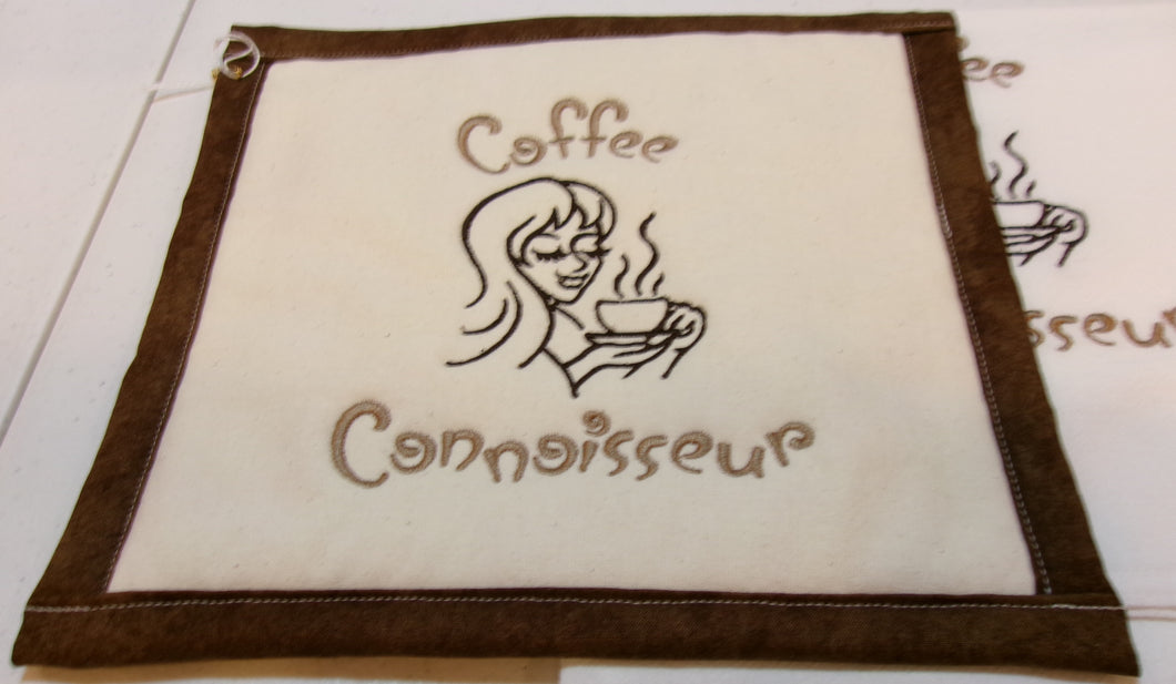 Coffee Connaisseur Towel & Potholder Set