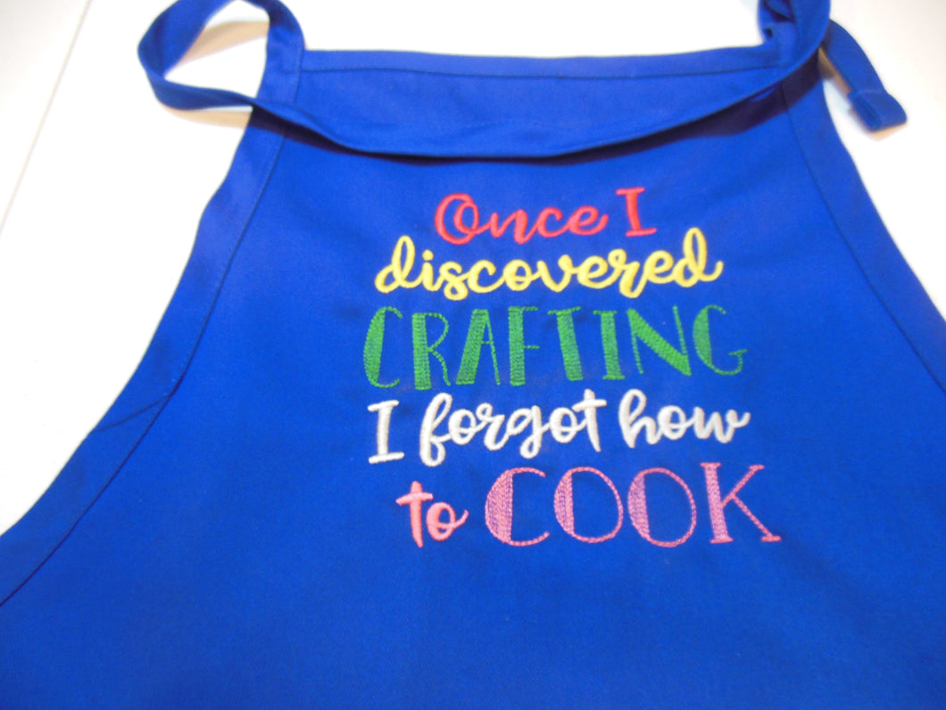 Once I discovered Crafting I forgot how to cook Apron