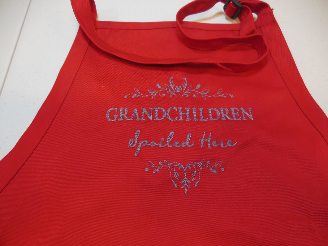 Grandchildren Spoiled Here Apron