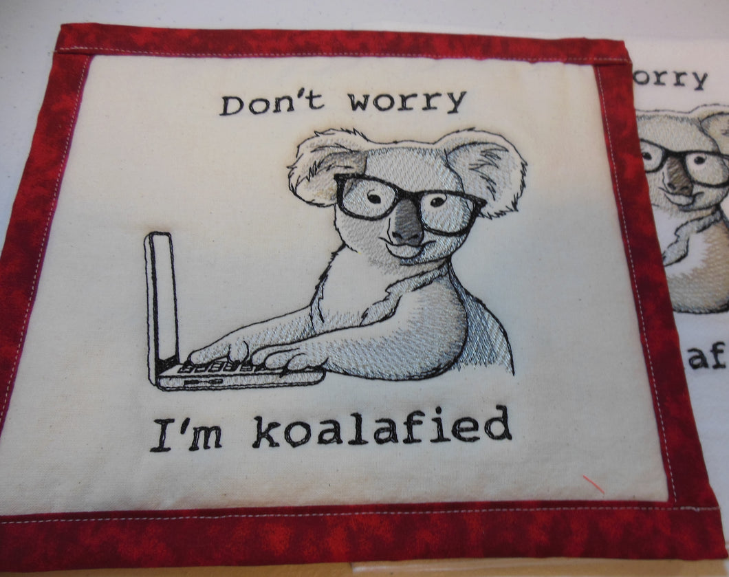 Don't worry I'm Koalafied Towel & Potholder Set