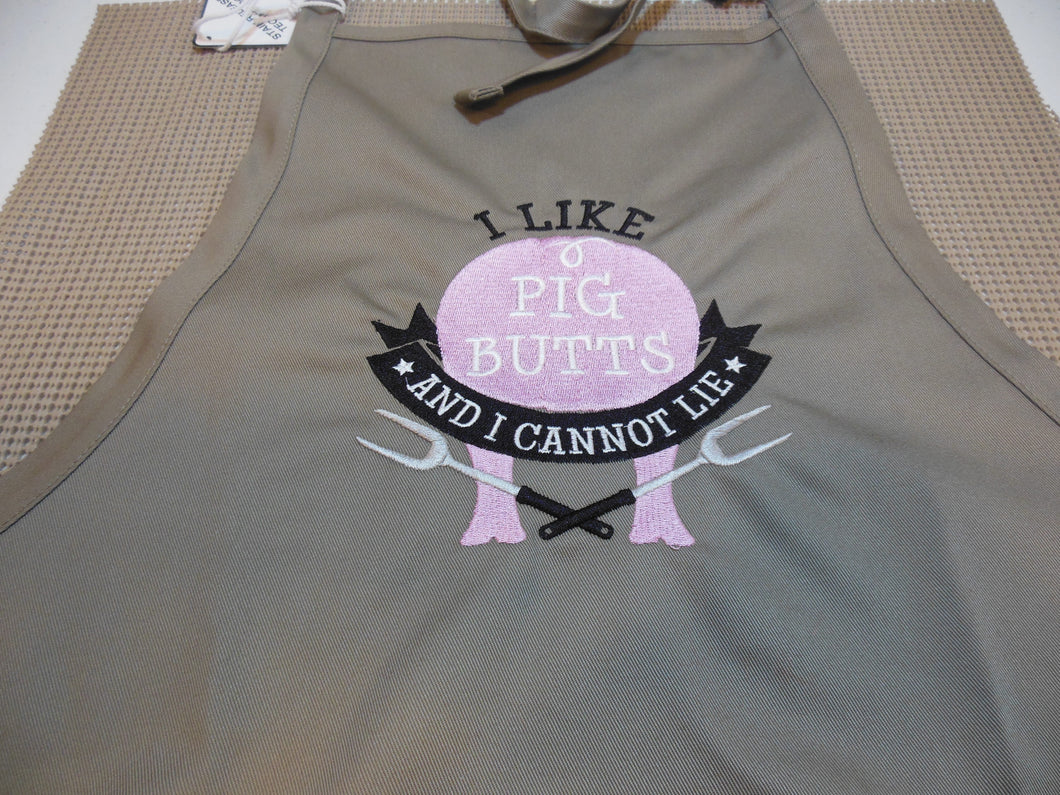 I like pig butts and I cannot lie Apron