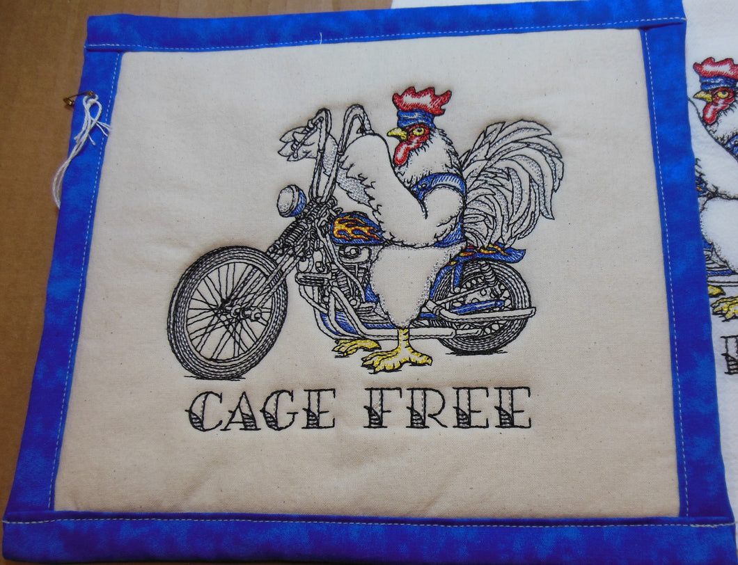 Cage Free Towel & Potholder Set