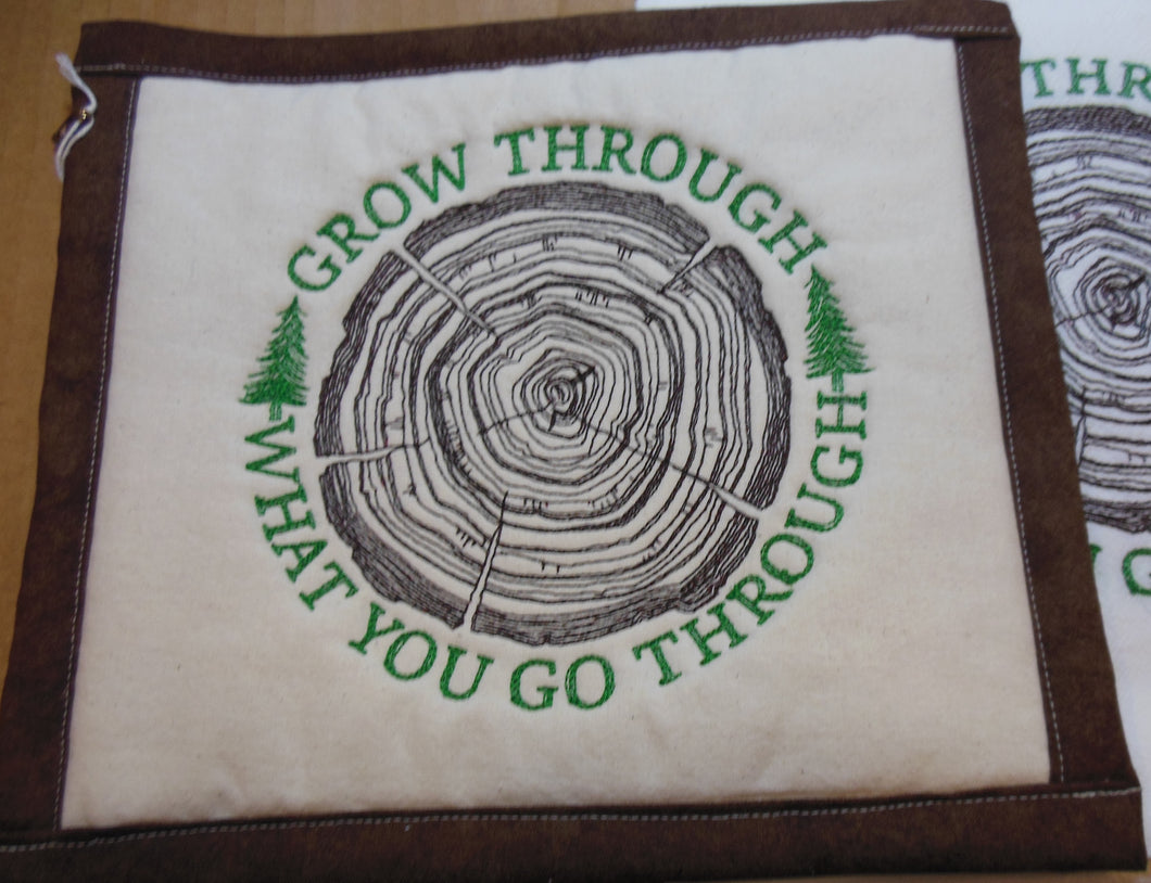 Grow Through What you go Through Towel & Potholder Set