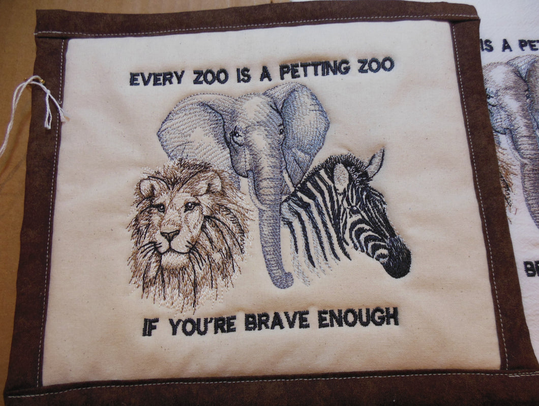 Petting Zoo Towel & Potholder Set