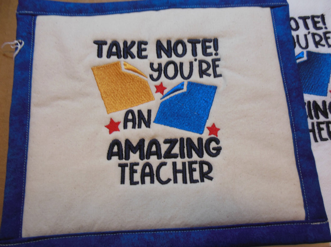 Amazing Teacher Towel & Potholder Set