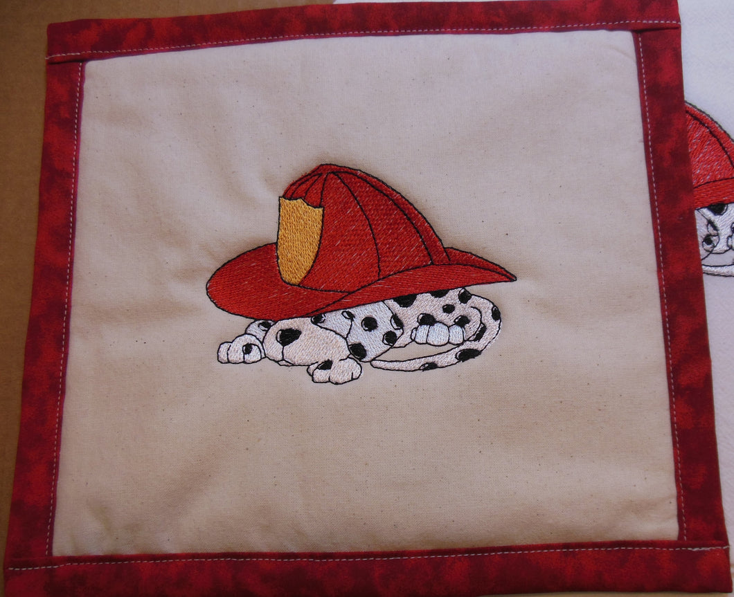 Fire Pup Towel & Potholder Set