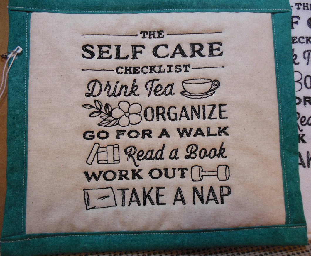 Self Care Check List Towel & Potholder Set