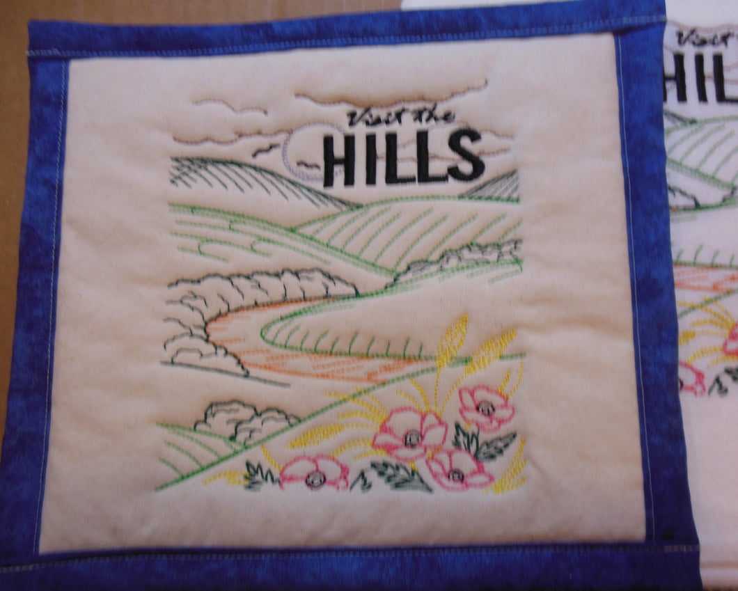 Destination Scene Hills Towel & Potholder Set