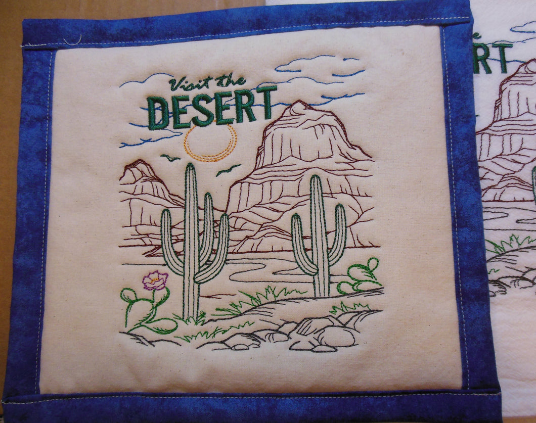 Destination Scene-Desert Towel & Potholder Set