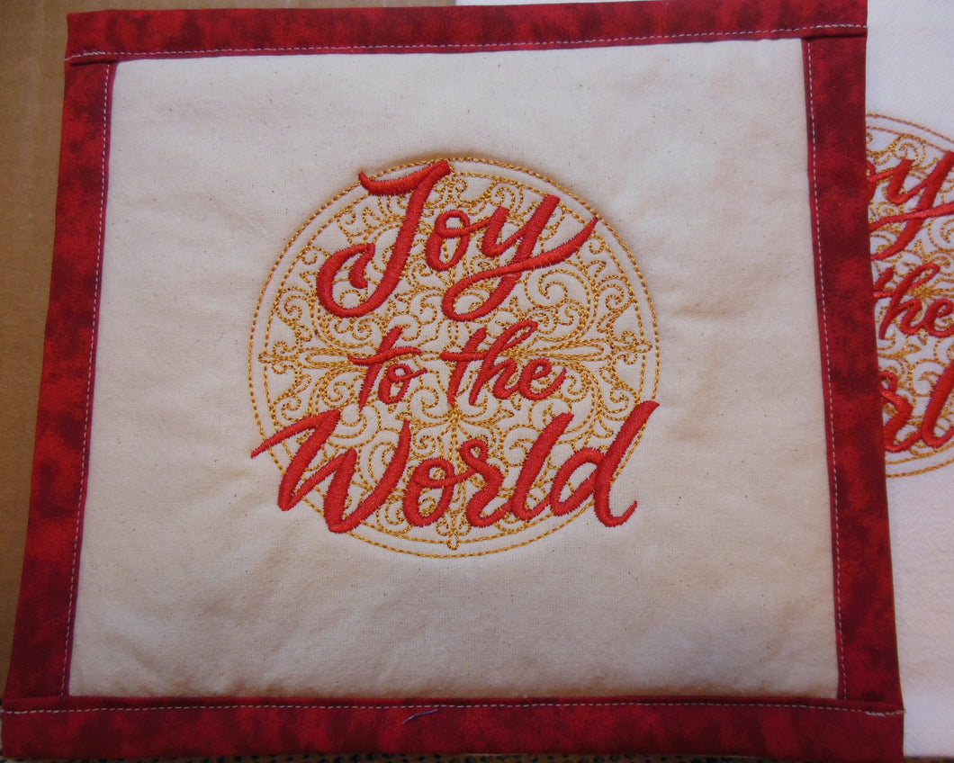 Joy To The World Towel & Potholder Set