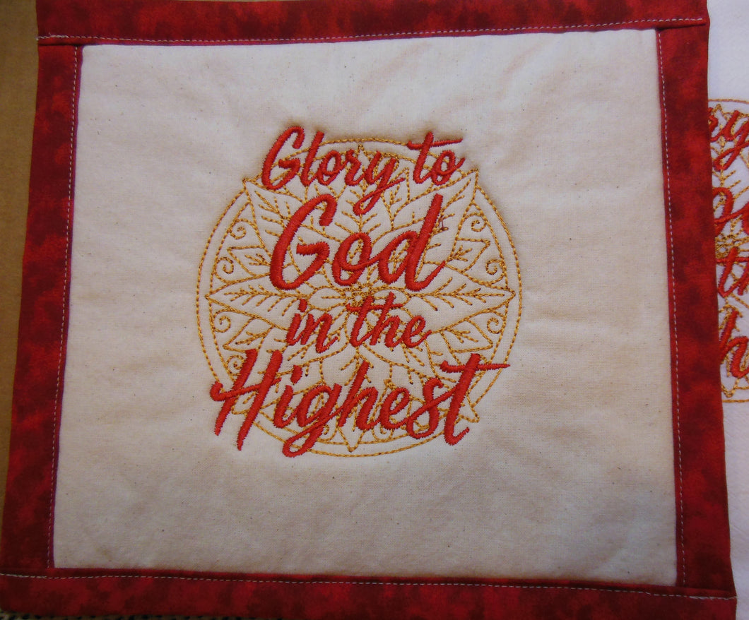 Glory to God in the Highest Towel & Potholder Set