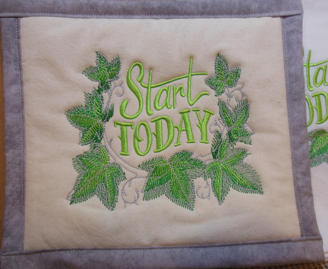 Start Today Towel & Potholder Set