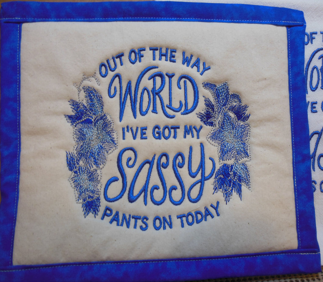 Out Of My Way World Towel & Potholder Set