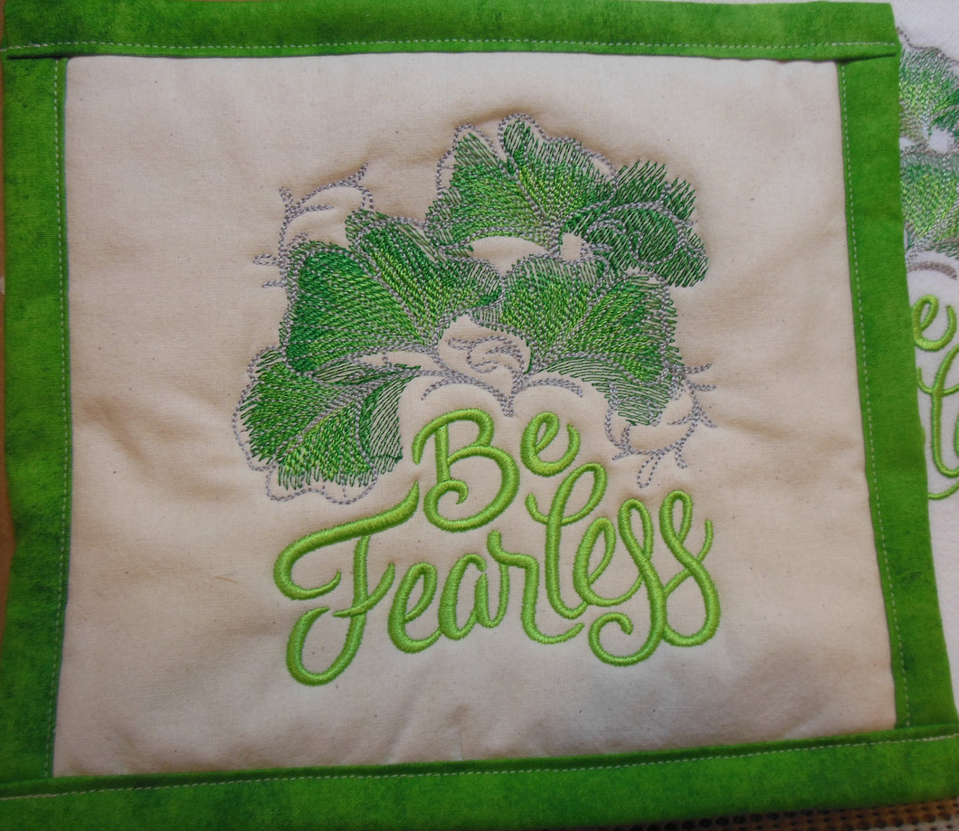 Be Fearless Towel & Potholder Set
