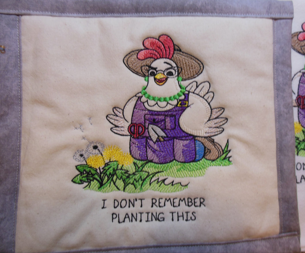 Don't Remember Planting this -Chicken Towel & Potholder Set
