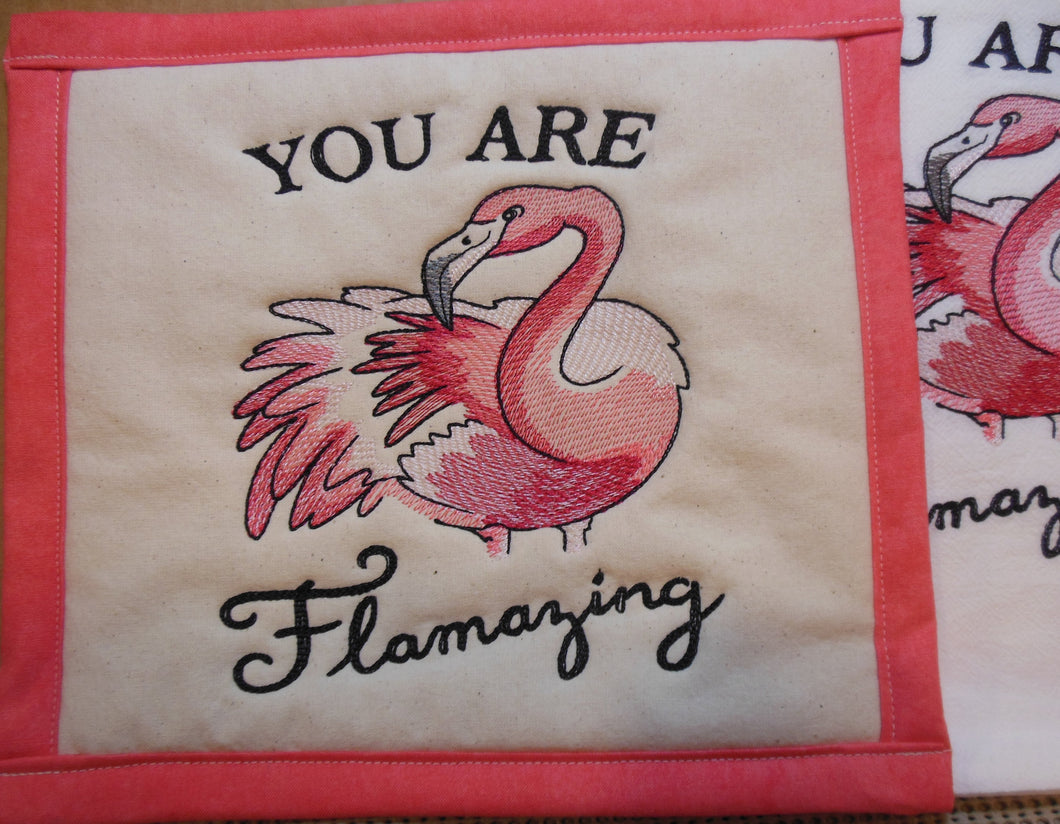 You Are Flamazing Towel & Potholder Set