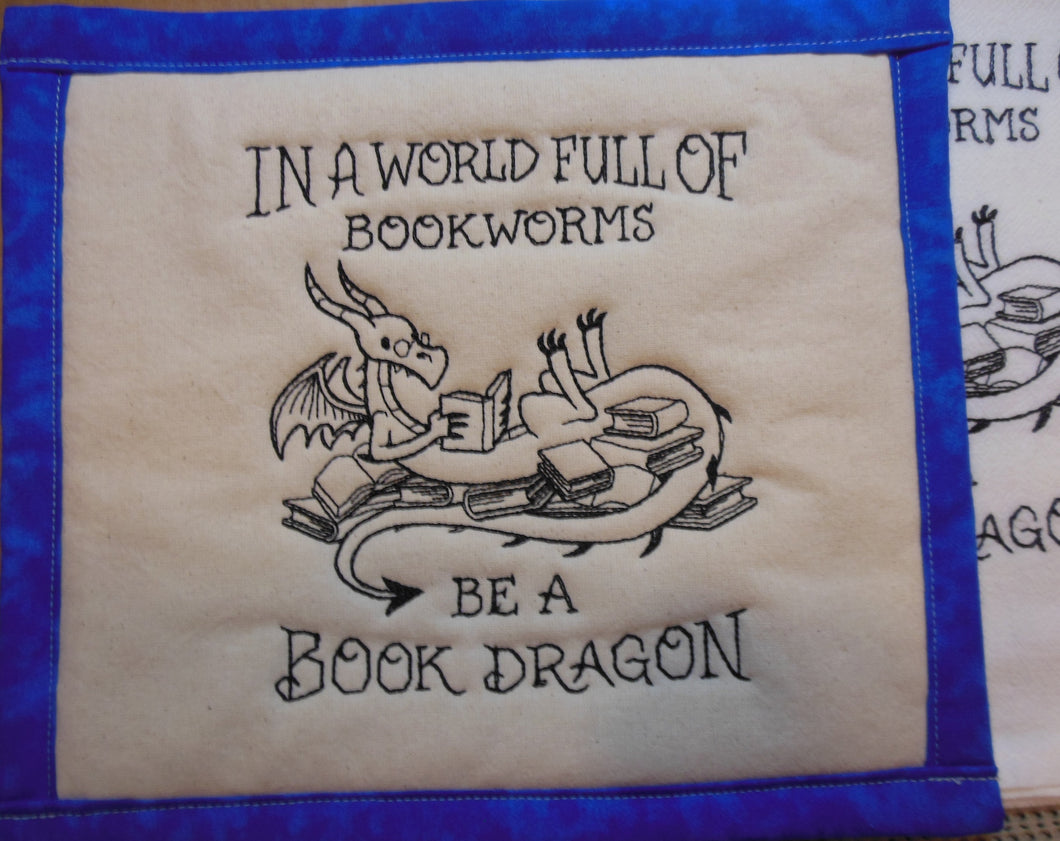 Be a Book Dragon Towel & Potholder Set