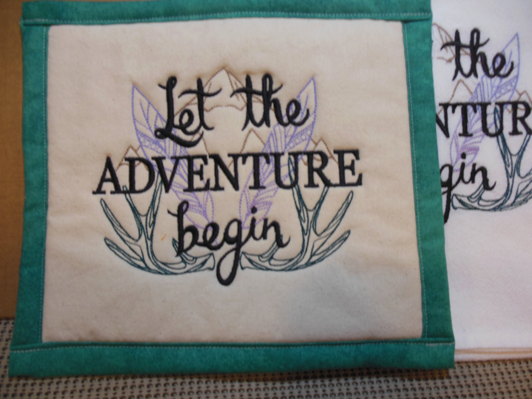 Let the Adventure Begin Towel & Potholder Set