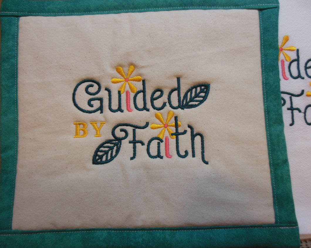 Guided By Faith Towel & Potholder Set