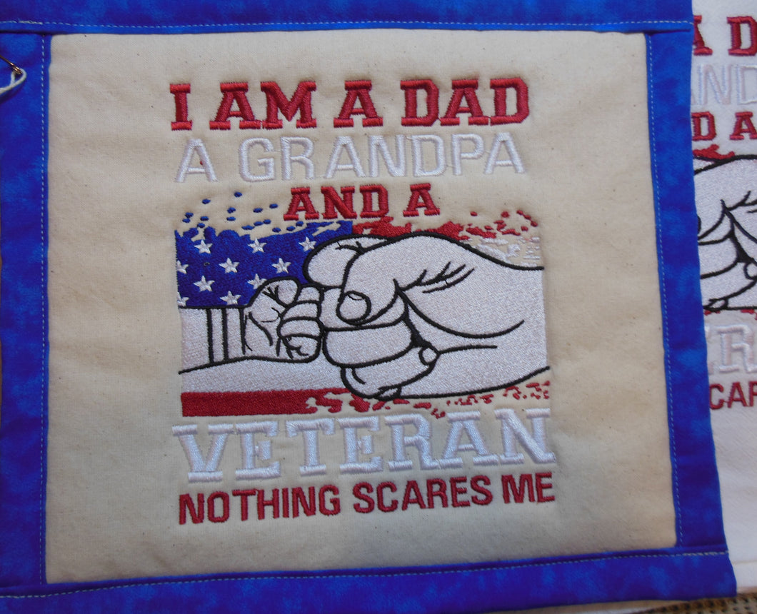 Dad Grandpa Veteran Towel & Potholder Set