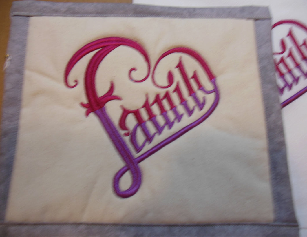 Heart of the Family  Towel & Potholder Set