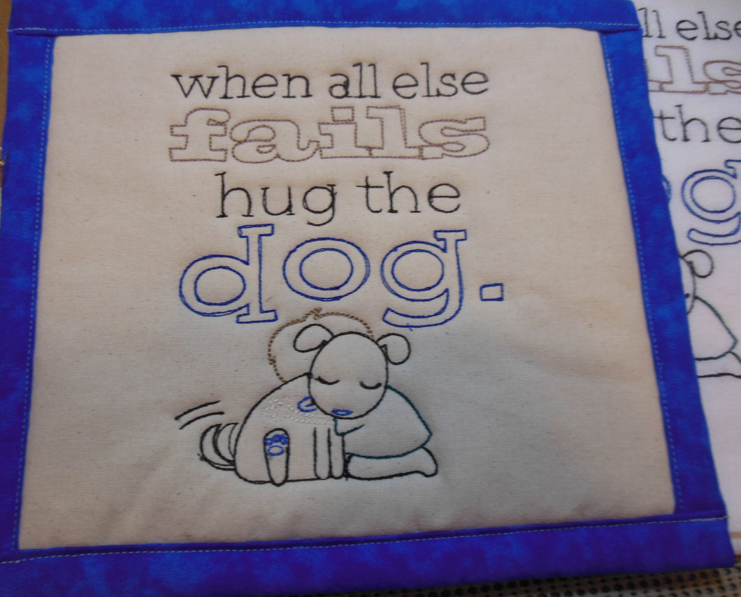 Hug The Dog Towel & Potholder Set