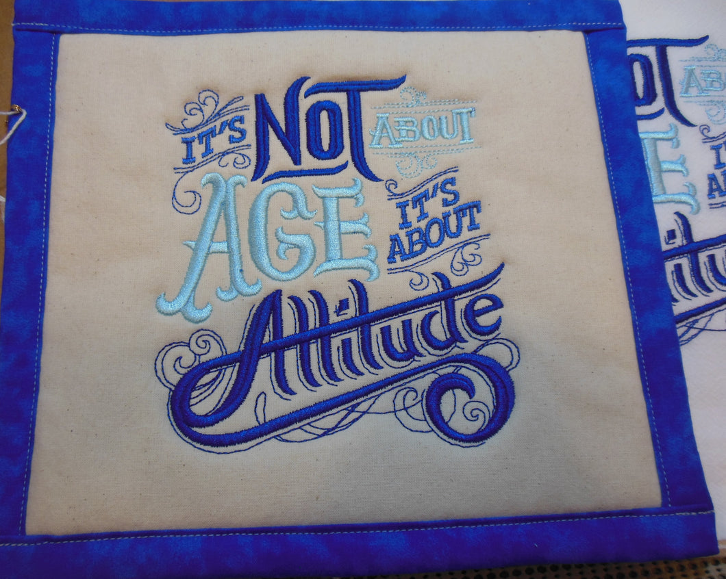 It's About Attitude Towel & Potholder Set