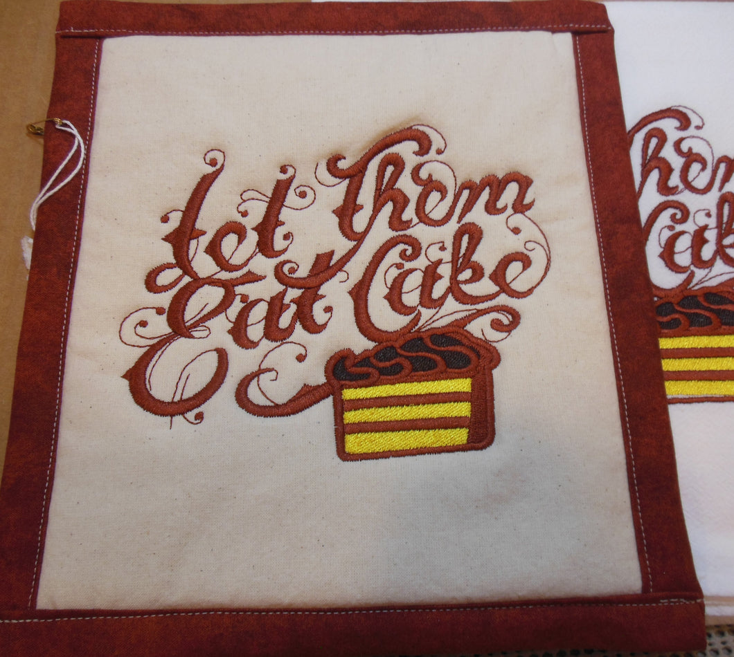 Let Them Eat Cake Towel & Potholder Set