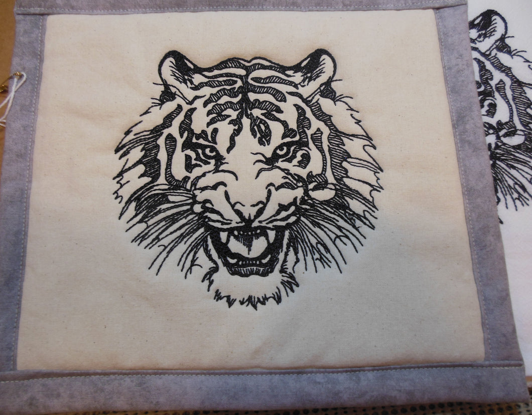 On The Prowl Tiger Towel & Potholder Set