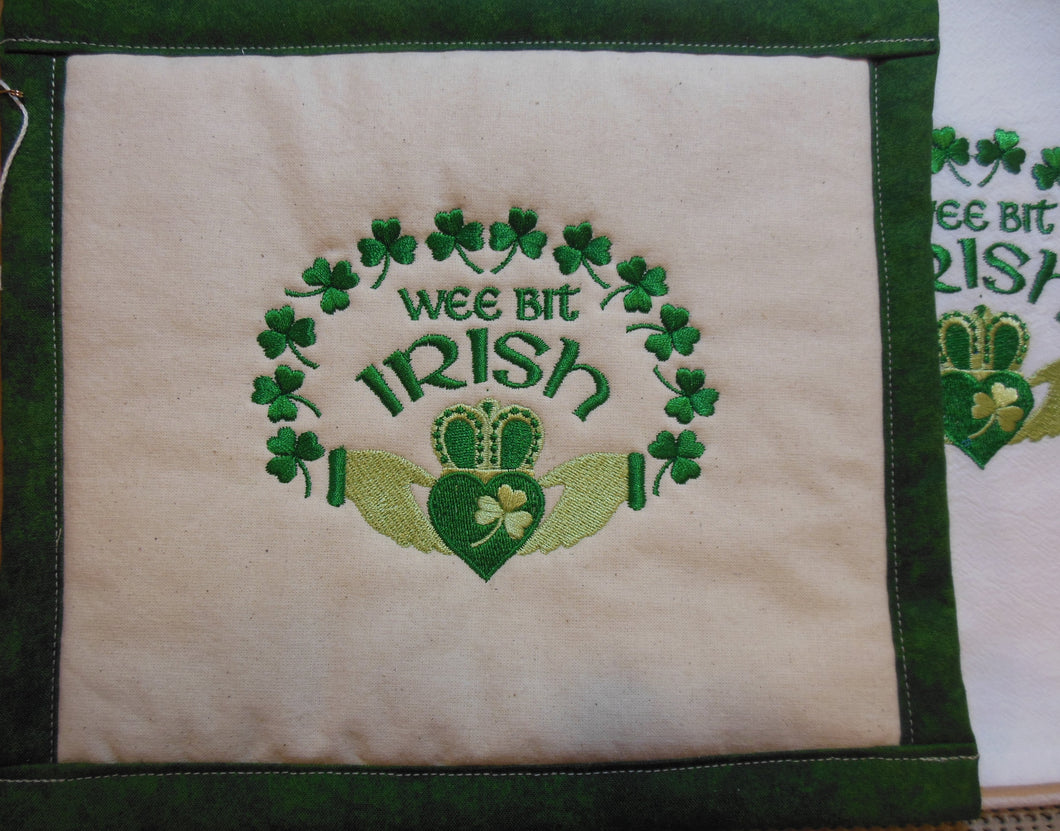 Wee Bit Irish Towel & Potholder Set