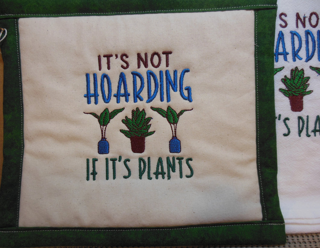 Hoarding Plants Towel & Potholder Set