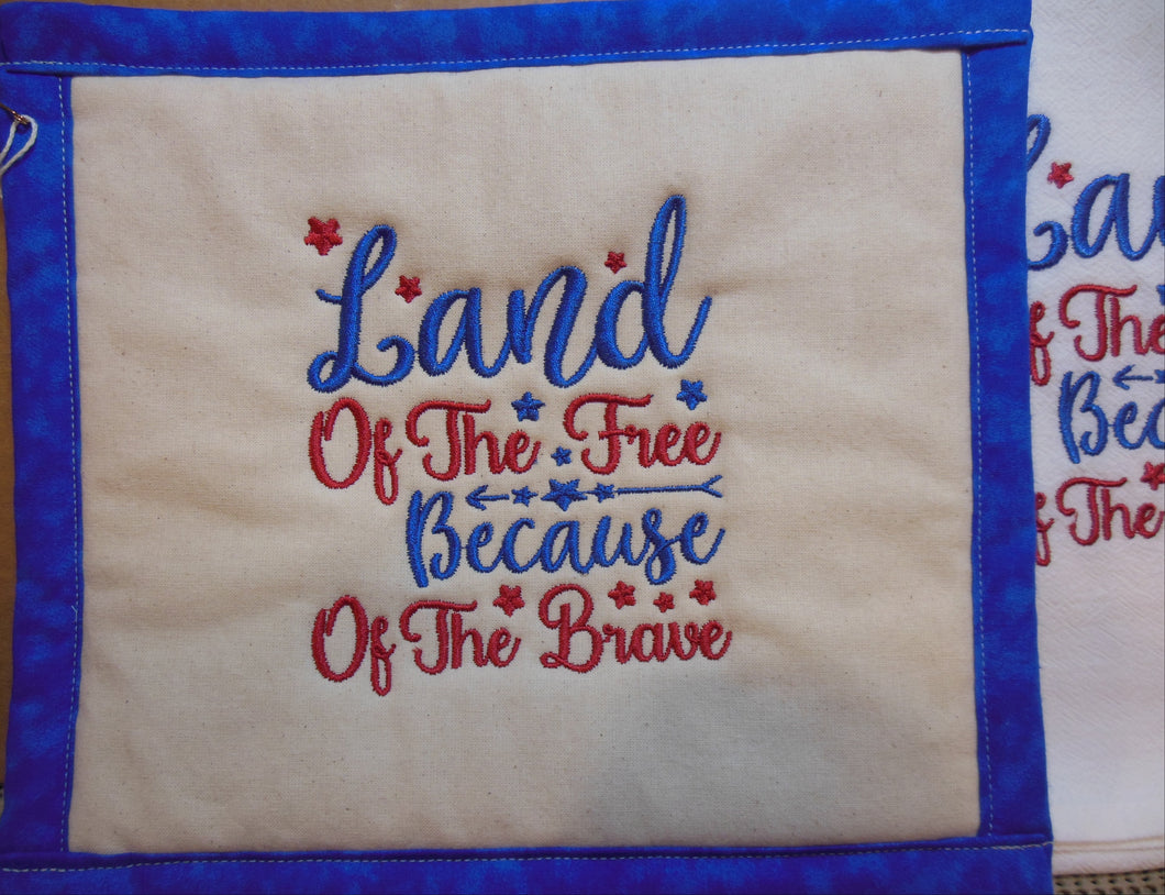Land of the Free Towel & Potholder Set