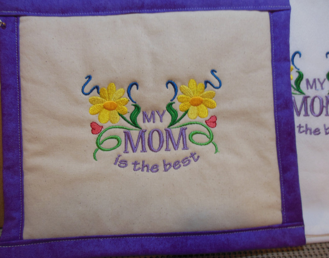 Mom is the Best Towel & Potholder Set