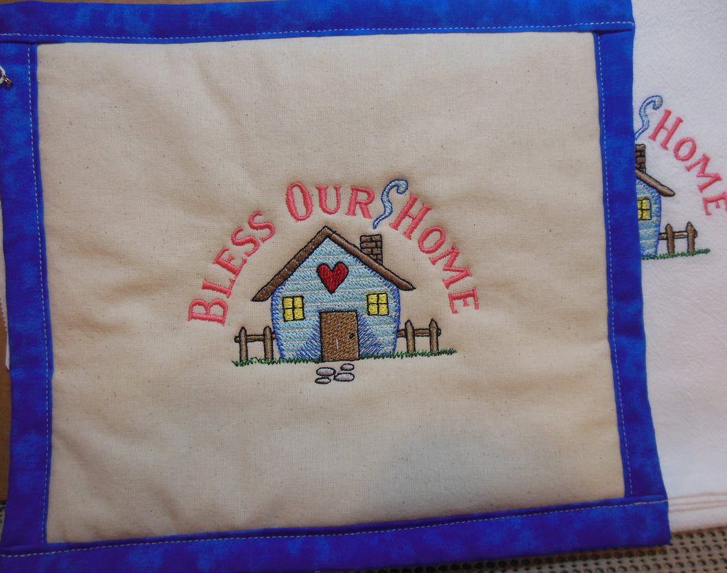 Bless Our Home Towel & Potholder Set