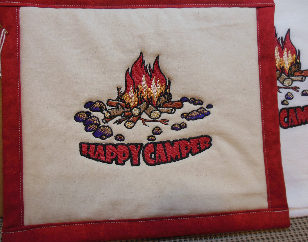 Happy Camper Towel & Potholder Set