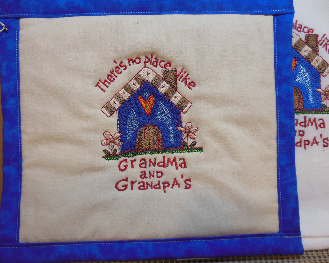 Grandpa and Grandma's Place Towel & Potholder Set