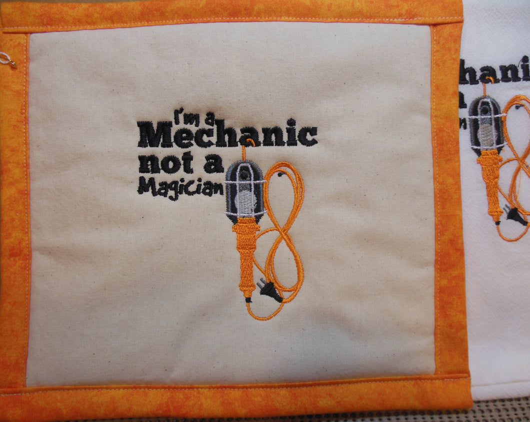 I'm A Mechanic Towel & Potholder Set