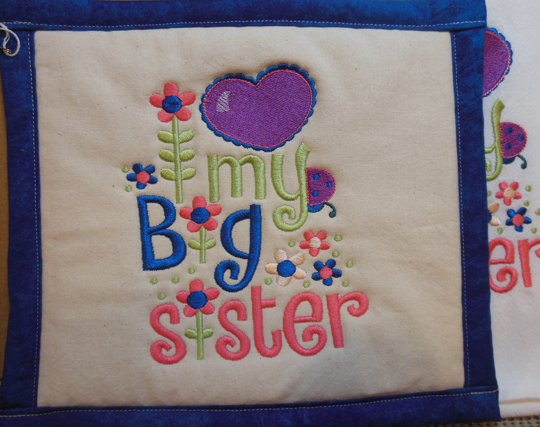 My Big Sister Towel & Potholder Set