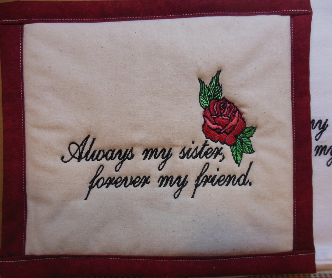 Always My Sister Towel & Potholder Set