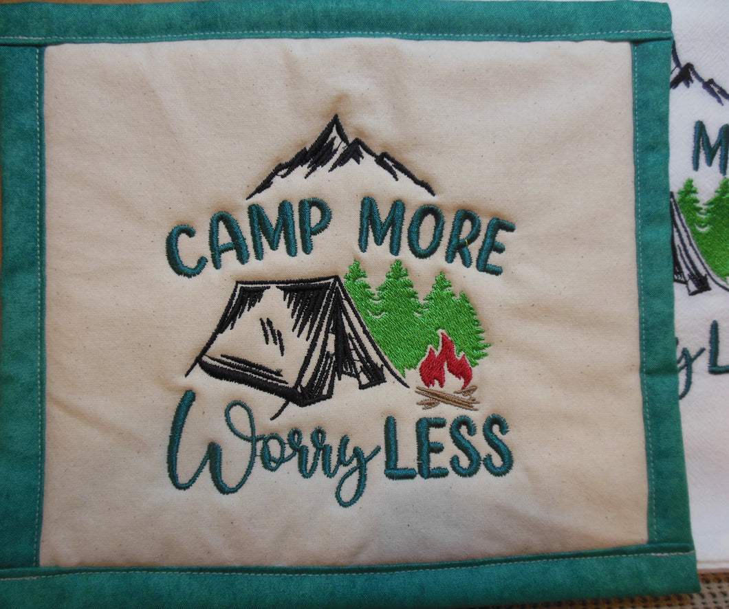 Camp More Towel & Potholder Set