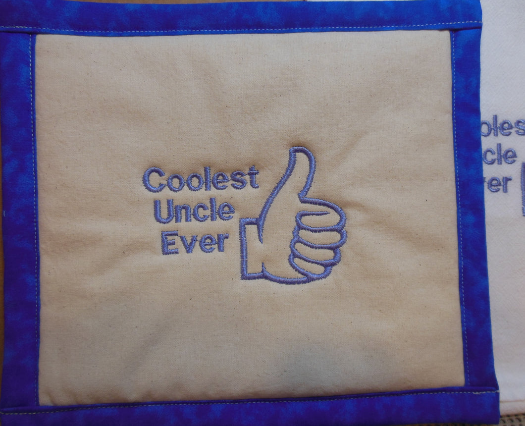 Coolest Uncle Towel & Potholder Set