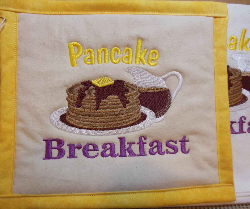 Pancake Breakfast Towel & Potholder Set