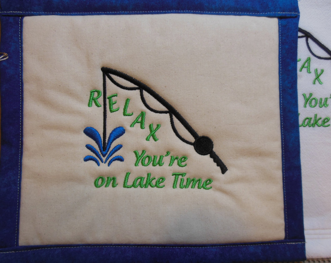 Lake Time Towel & Potholder Set
