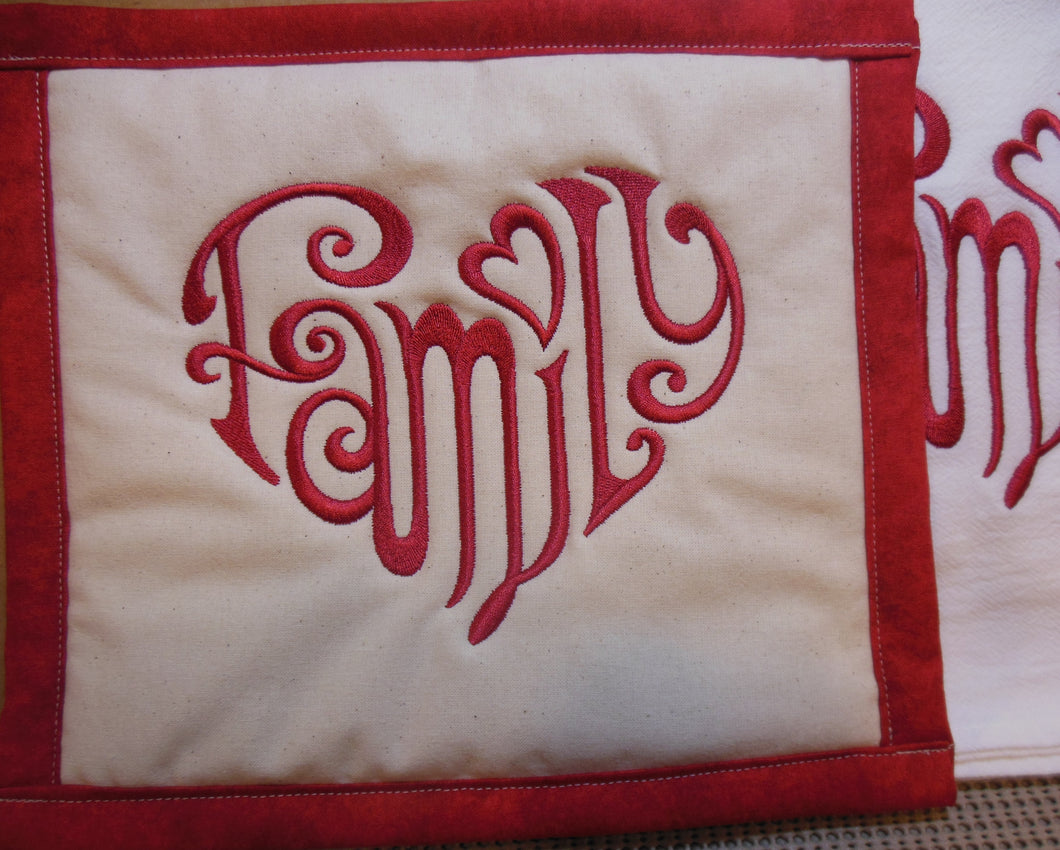 Family of Love Towel & Potholder Set