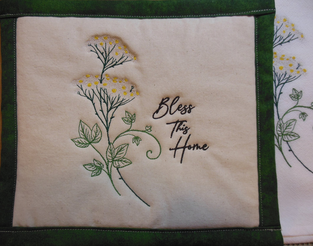 Serene Wishes - Bless This Home Towel & Potholder Set