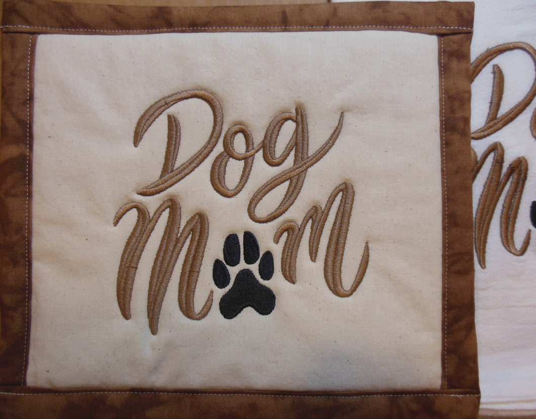 Dog Mom Towel & Potholder Set