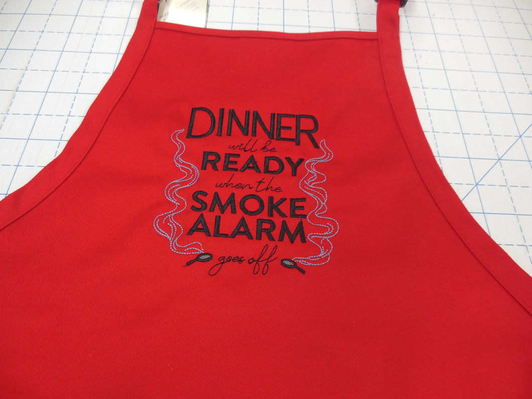 Dinner will be Ready when the Smoke Alarm goes off Apron