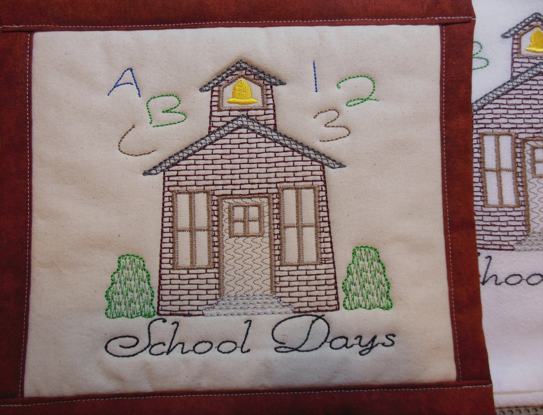 School Days Towel & Potholder Set