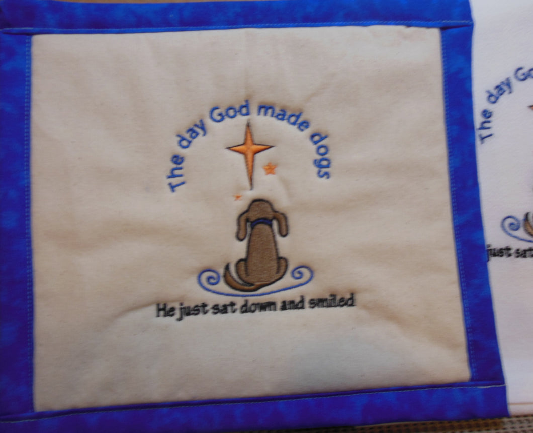 God Made Dogs Towel & Potholder Set